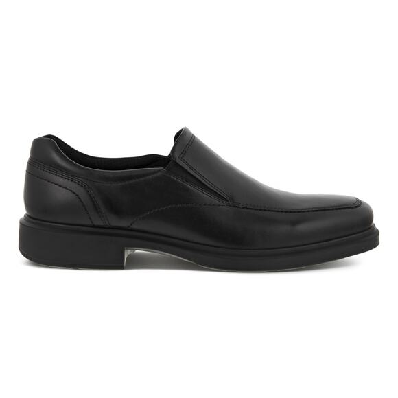 USED ECCO Men's Helsinki 2.0 Apron Toe Slip-On Loafer, Black, 9 - Picture 1 of 8